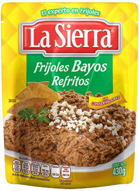 Frijoles Refritos Bayos la Sierra para Comida Mexicana