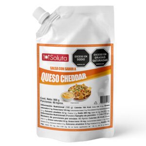 SALSA SABOR QUESO CHEDDAR - SOLUTA X 900 g