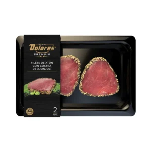 FILETE DE ATÚN DOLORES PREMIUM ENCOSTRADO CON AJONJOLÍ 304 G