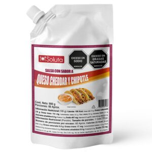SALSA QUESO CHEDDAR CHIPOTLE - SOLUTA X 900 g