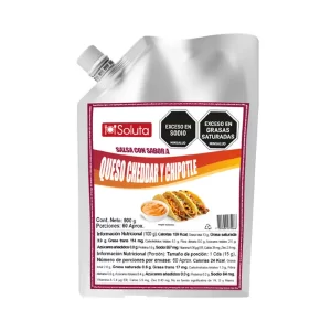 SALSA QUESO CHEDDAR CHIPOTLE - SOLUTA X 900 g