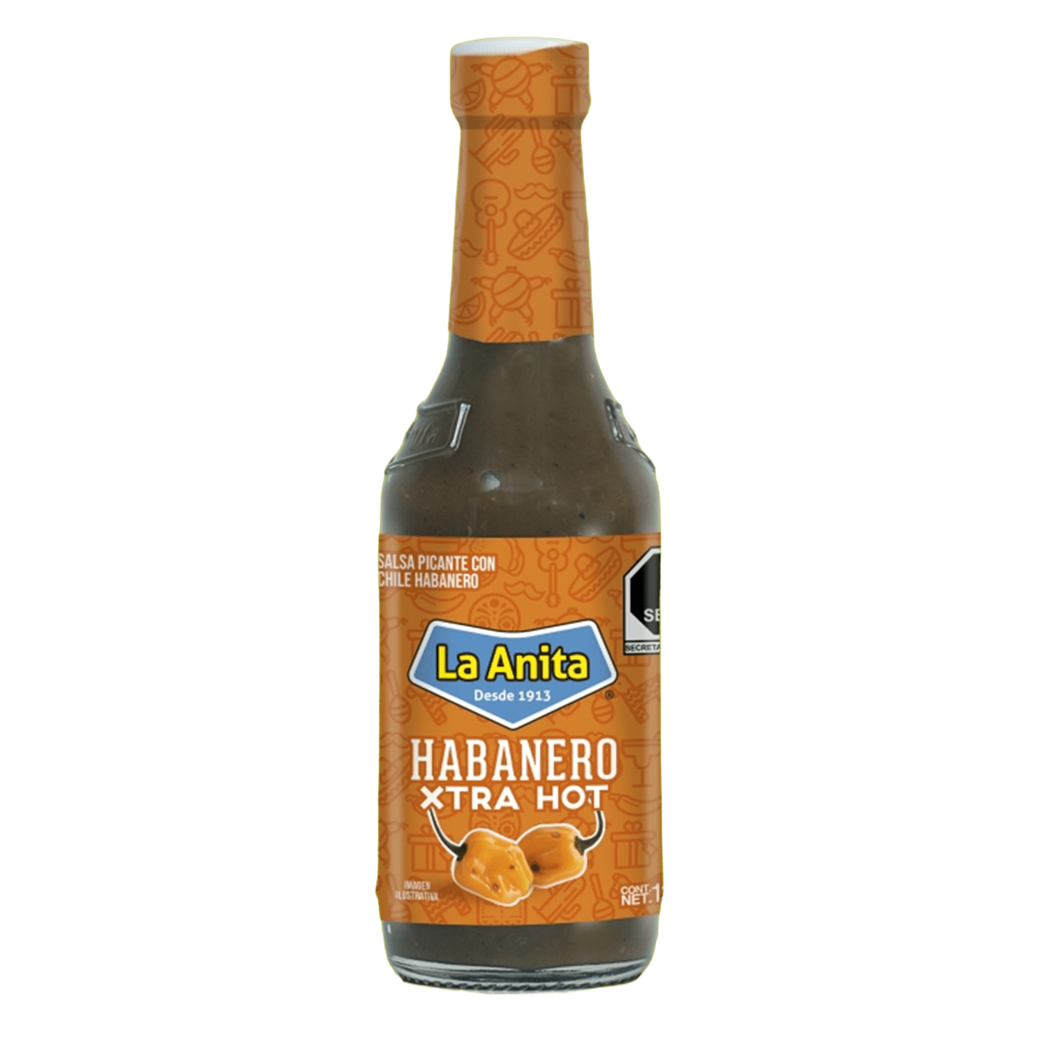 SALSA DE CHILE HABANERO EXTRAPICANTE - LA ANITA X 150 ml