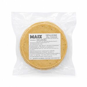 TORTILLA DE MAIZ NIXTAMALIZADO DE 13CM X 25UND
