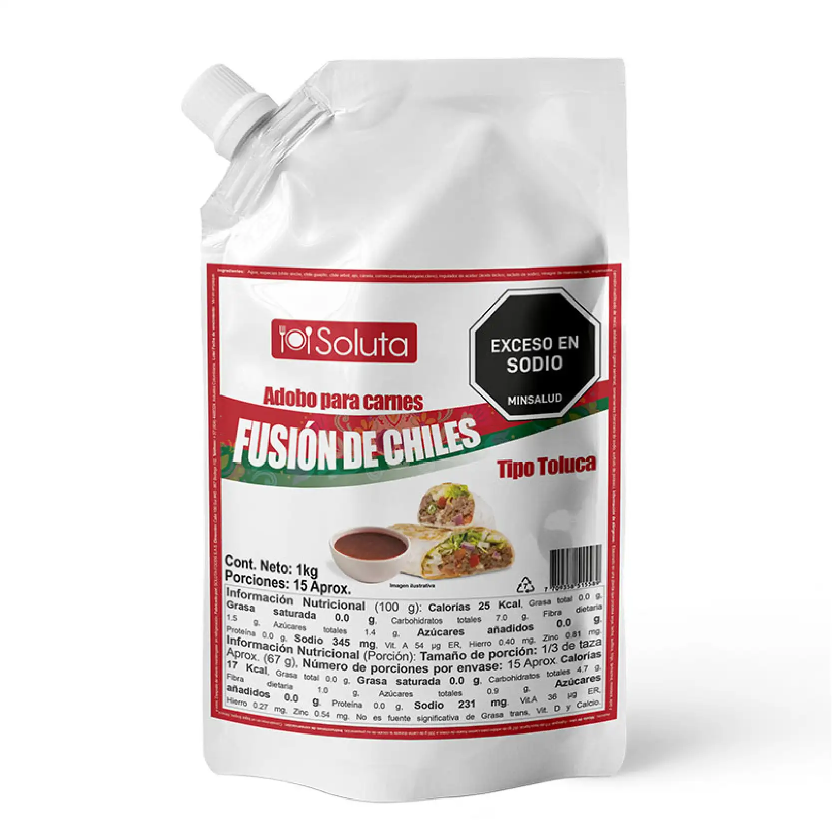 ADOBO CARNITAS TOLUCA BOLSA x 1 kg
