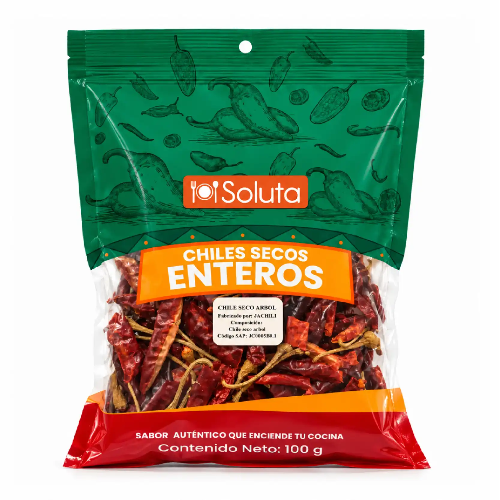 CHILE SECO ARBOL BOLSA X 100 g