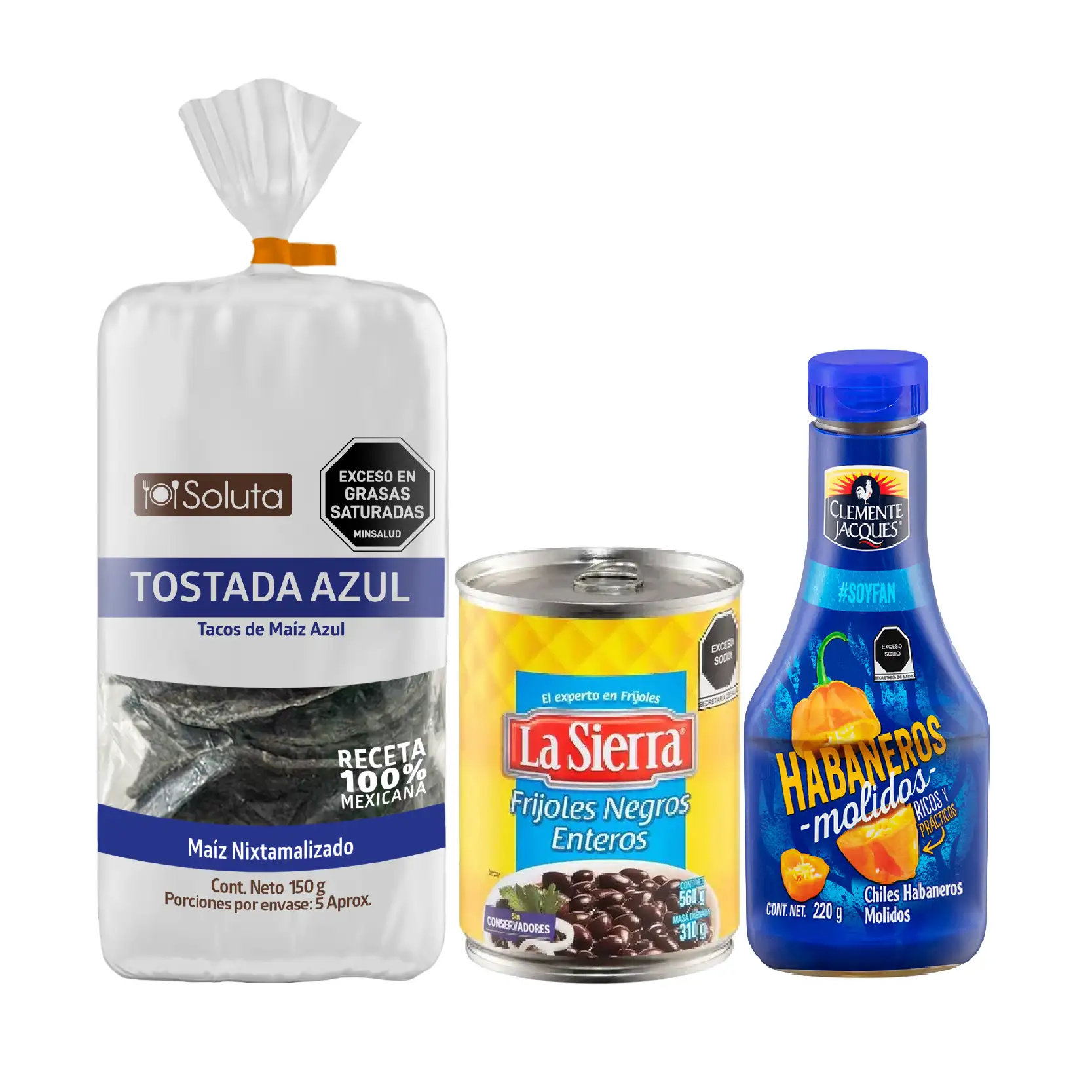 Combo Tostadas + Molidos + Frijol negro