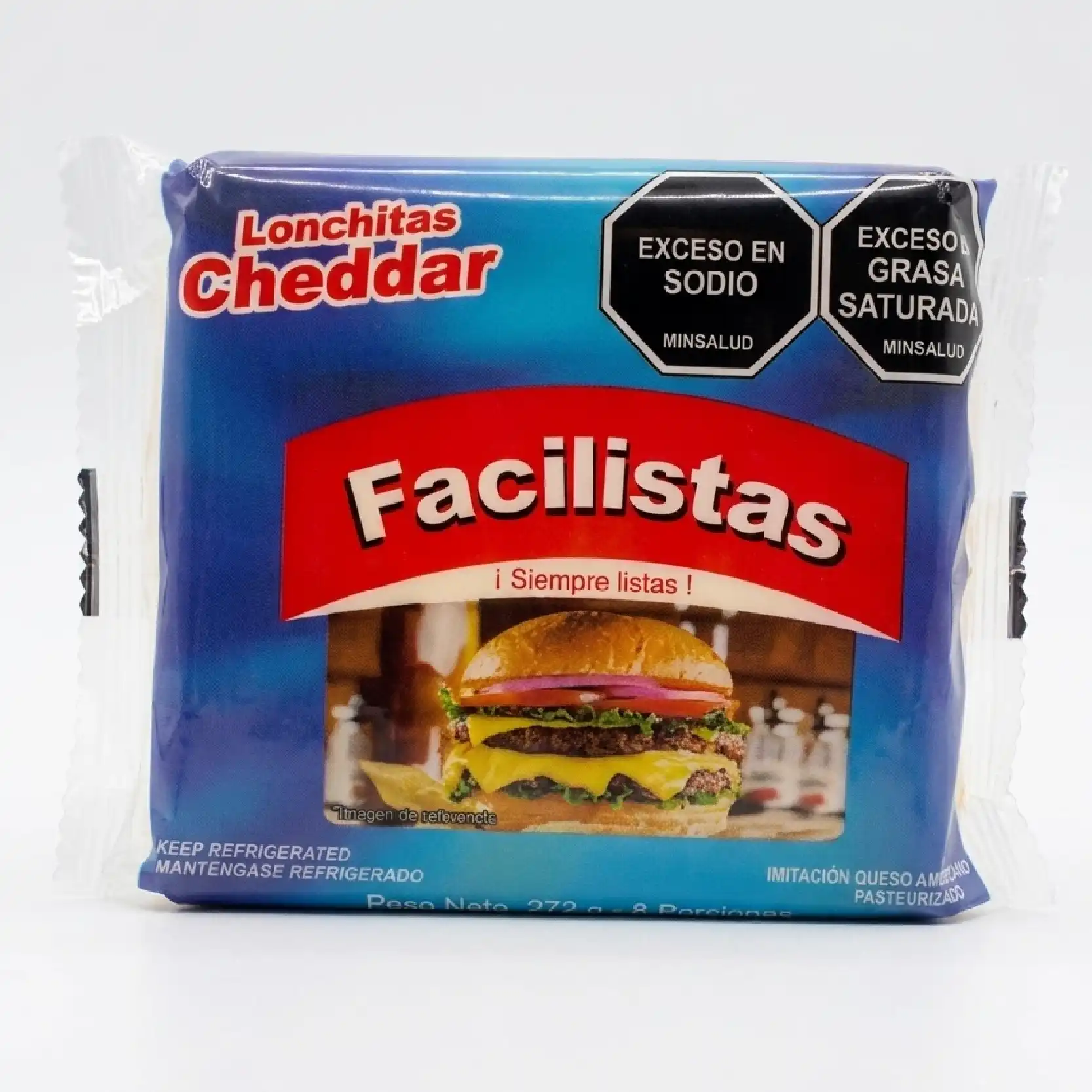 LONCHA FACILISTA QUESO AMERICANO x 16 ud